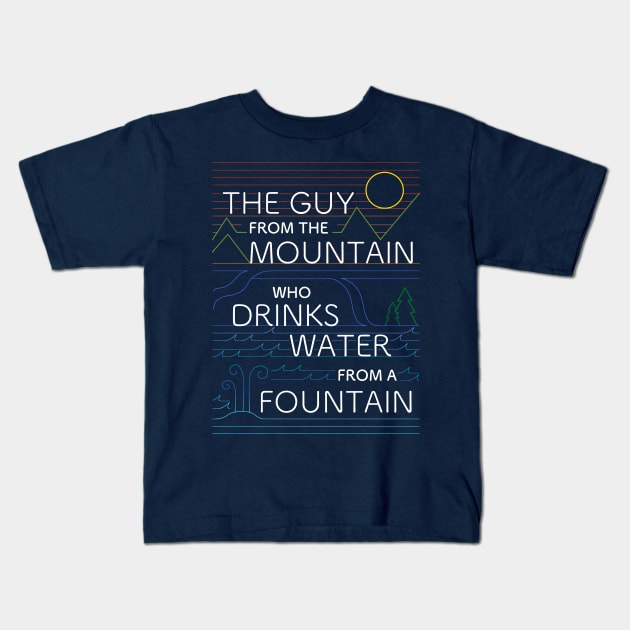 The Guy from the Mountain Kids T-Shirt by MorvenLucky